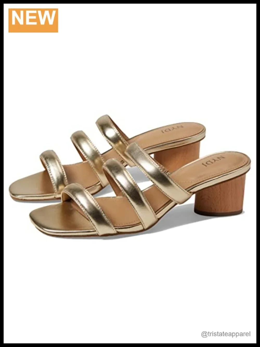 Nappa Leather Slingback Dress Sandals Block Heel Cushioned